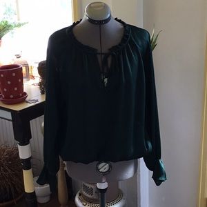 Green blouse